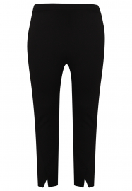 Yoek | Trousers front slit FLEX - black 