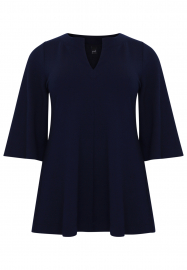 Yoek | Tunic flare wide sleeves BUBLÉ - blue