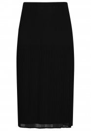 Yoek | Skirt irregular pleats - black 