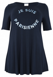 Yoek | T-shirt flare PARISIENNE - blue