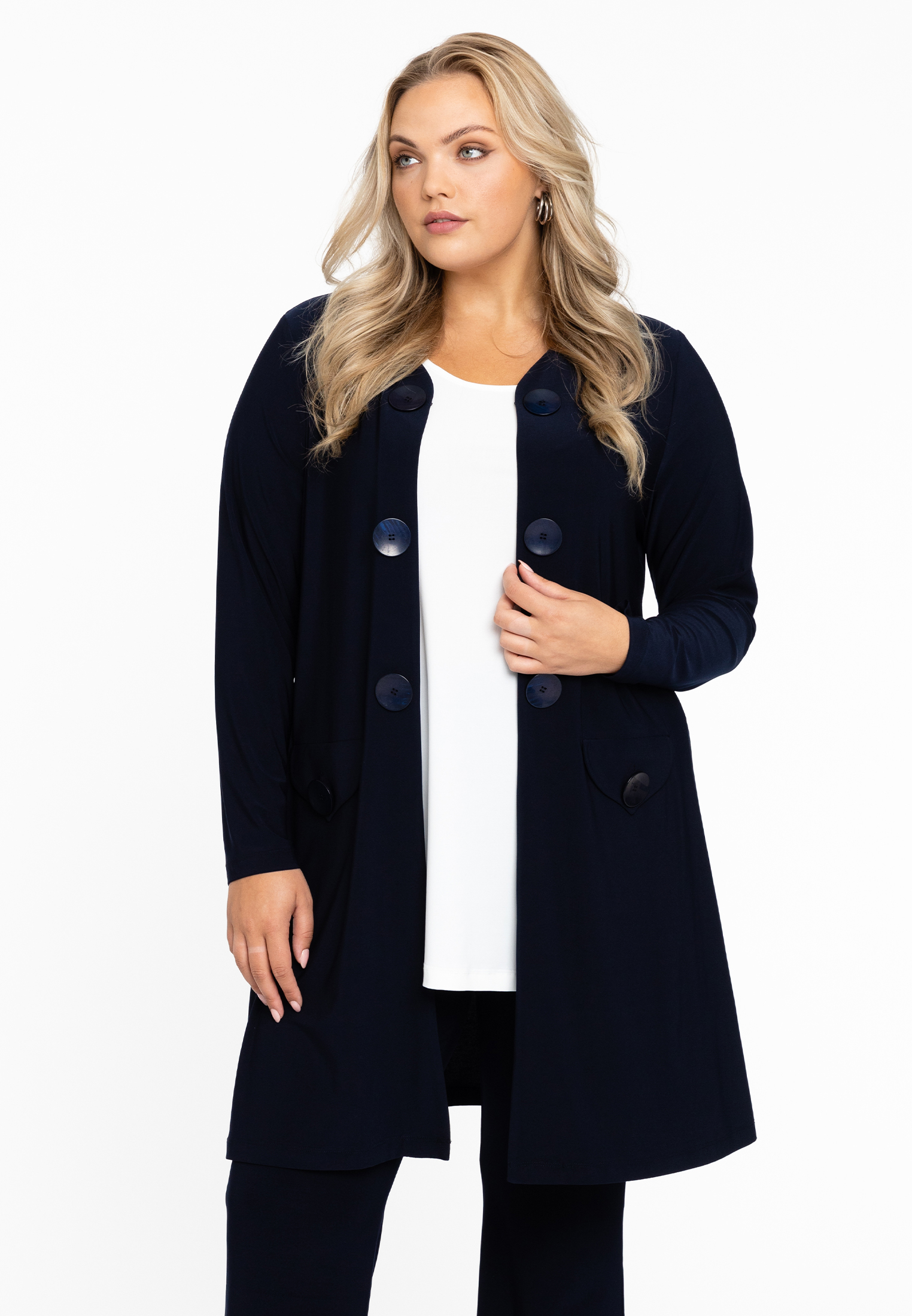 Cardigan with buttons DOLCE - black blue