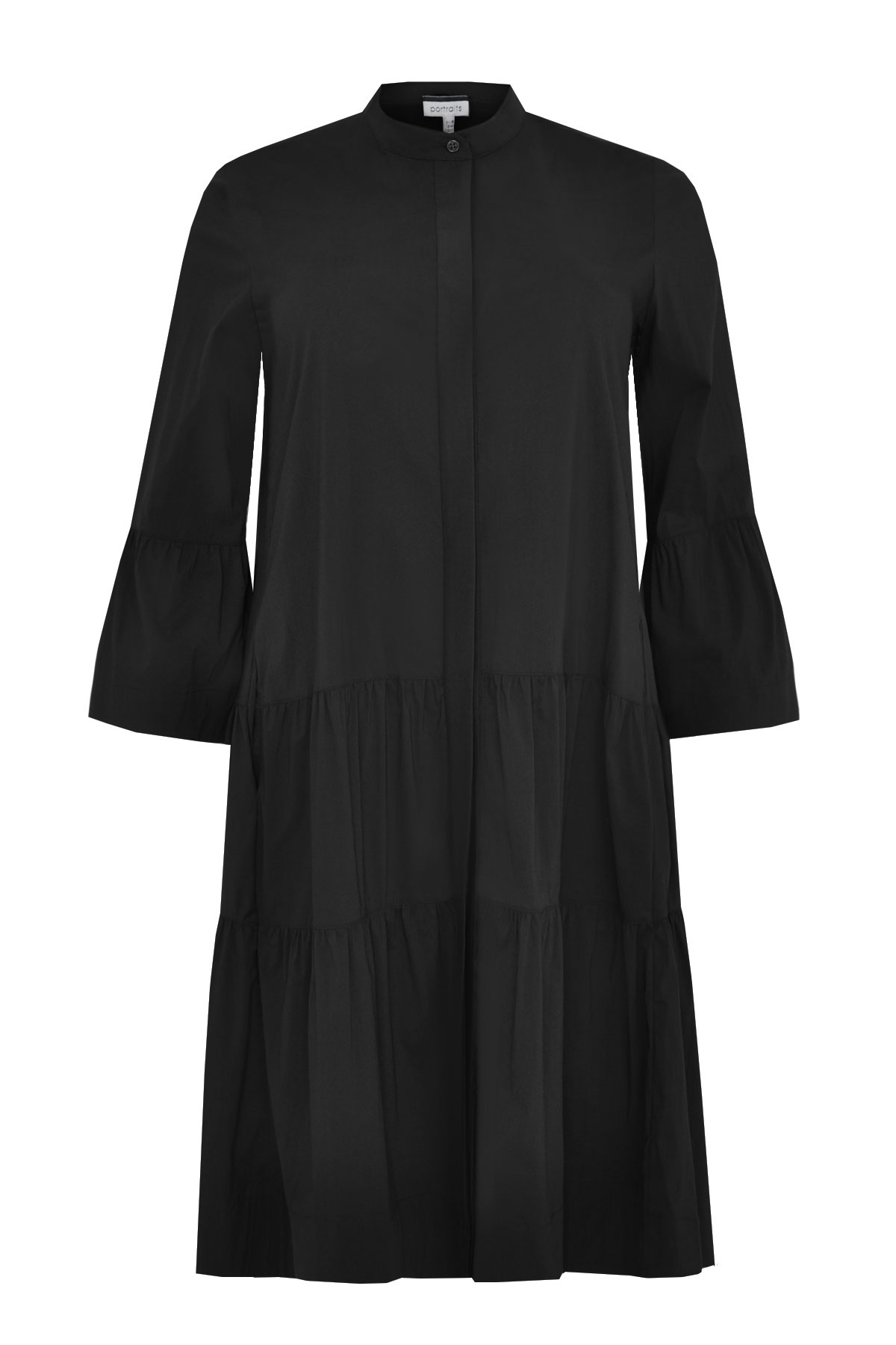 Dress ruffled bottom - black 