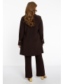 Tunic wide bottom buttoned DOLCE - black brown