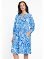 Dress ruffled PORCELAIN - blue