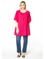 Tunic wide frilled sleeve BUBBLE - pink