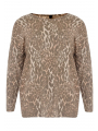 Pullover wide LEOPARD - brown