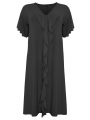 Dress frilled DOLCE - black indigo