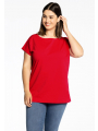Basic T-shirt cap sleeves COTTON - white black blue light blue red pink