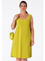 Dress sleeveless wide DOLCE - pink light green