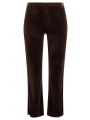 Pantalon bootcut VELVET - black blue brown