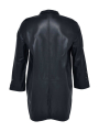 Cardi-jacket studded LEATHER - black blue