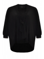 Blouse scarf lace cuff DOLCE - black 
