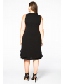 Dress pointy layer VOILE - black 