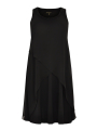 Dress pointy layer VOILE - black 