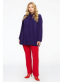 Tunic wide bottom bow DOLCE - black red purple 