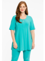 Tunic L zipper DOLCE - blue pink turquoise