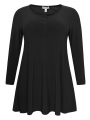 Tunic wide bottom buttoned DOLCE - black green 