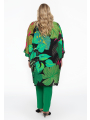 Dress bat sleeve SPLITLEAVE - green 